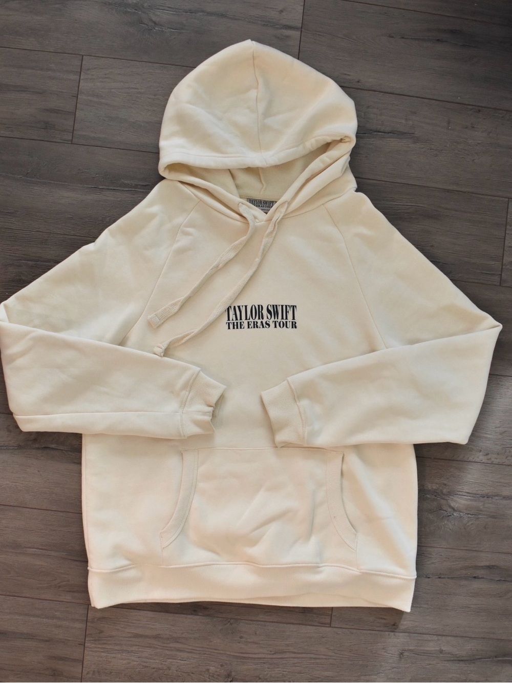 Taylor Swift The Eras Tour Beige Hoodie in Cream, Oversized